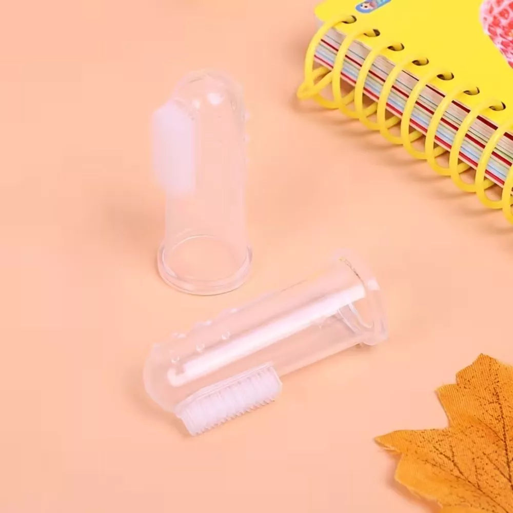 Baby Finger Toothbrush with Soft Nylon Bristles – Gentle Gum & Teething Brush