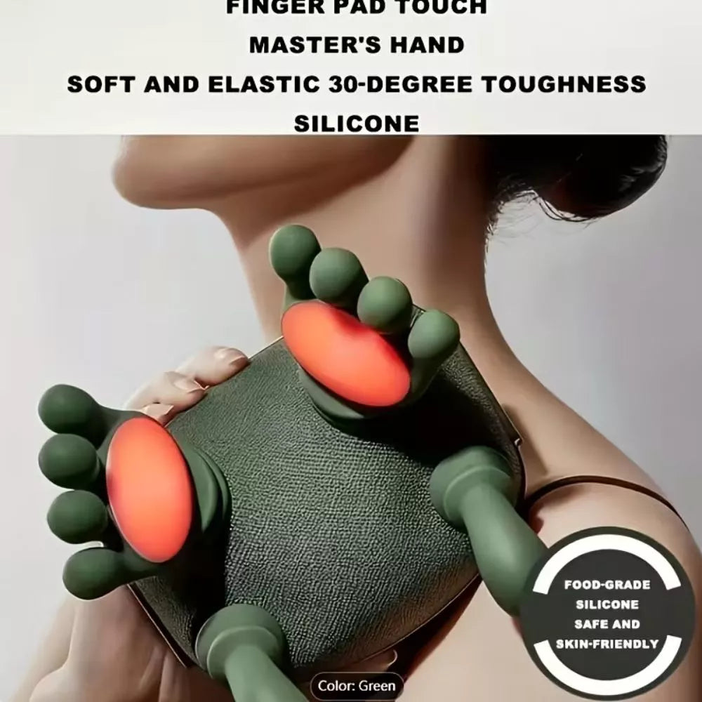 USB Rechargeable 8-Claw Deep Tissue Massager – Neck & Body Relaxation