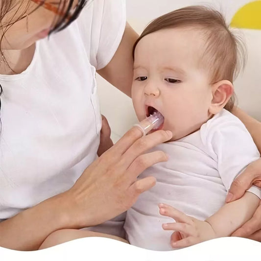 Baby Finger Toothbrush with Soft Nylon Bristles – Gentle Gum & Teething Brush