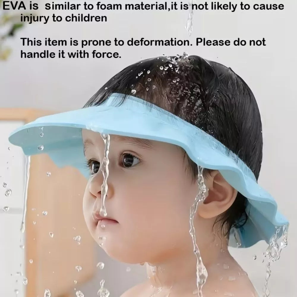 2Pcs Adjustable EVA Shampoo Shower Caps – Eye Protection