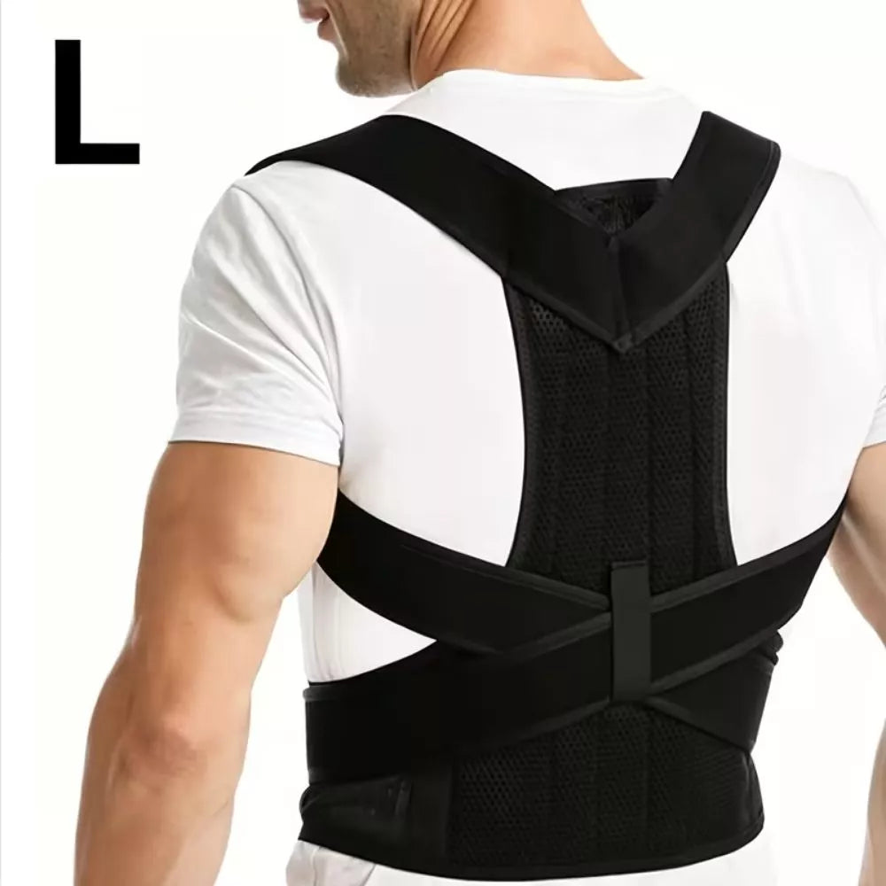 LINGPENG Adjustable Magnetic Posture Support – Back & Shoulder Brace